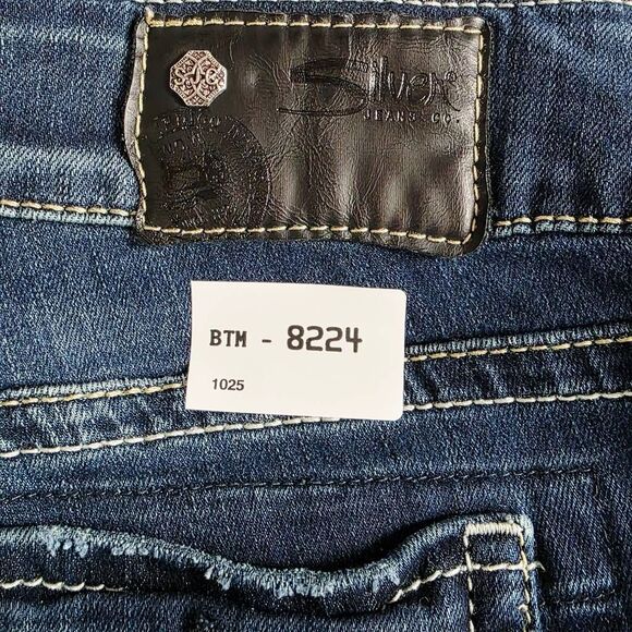 Silver Jeans Co. Suki Mid Capri W29/L22 Blue Denim - Picture 10 of 10